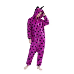 Pyjama Licorne Femme VIOLET & NOIR(Pyjama Licorne Femme Violet Noir 1)