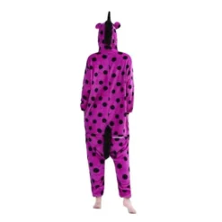 Pyjama Licorne Femme VIOLET & NOIR(Pyjama Licorne Femme Violet Noir 1) -Pyjama Original pyjama licorne combinaison mandaria dos 640x640 1