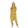 Pyjama Licorne Femme JAUNE & NOIR(Pyjama Licorne Femme Jaune Noir)